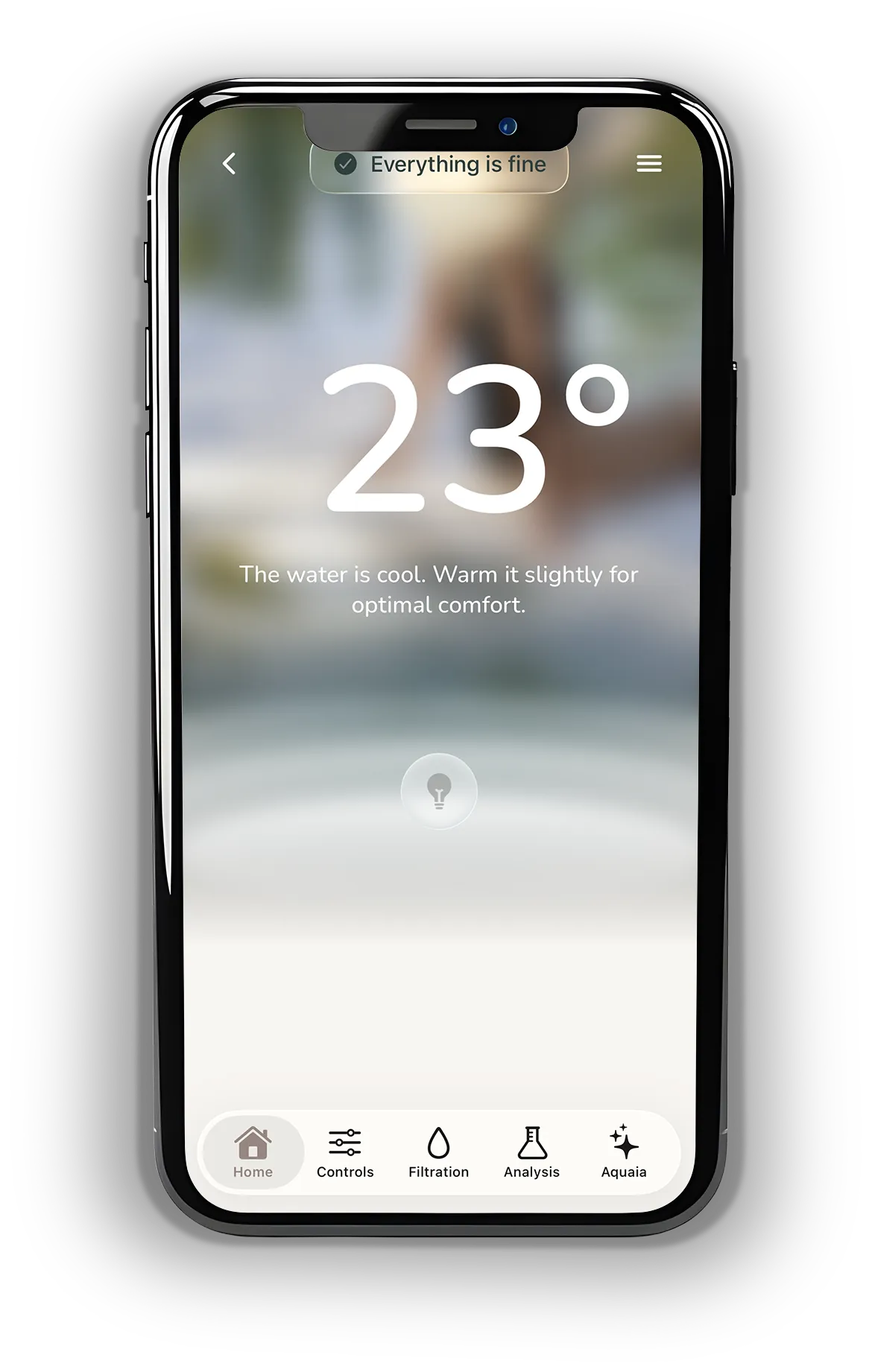 Check the water quality, temperature and proper functioning of your pool at any time.