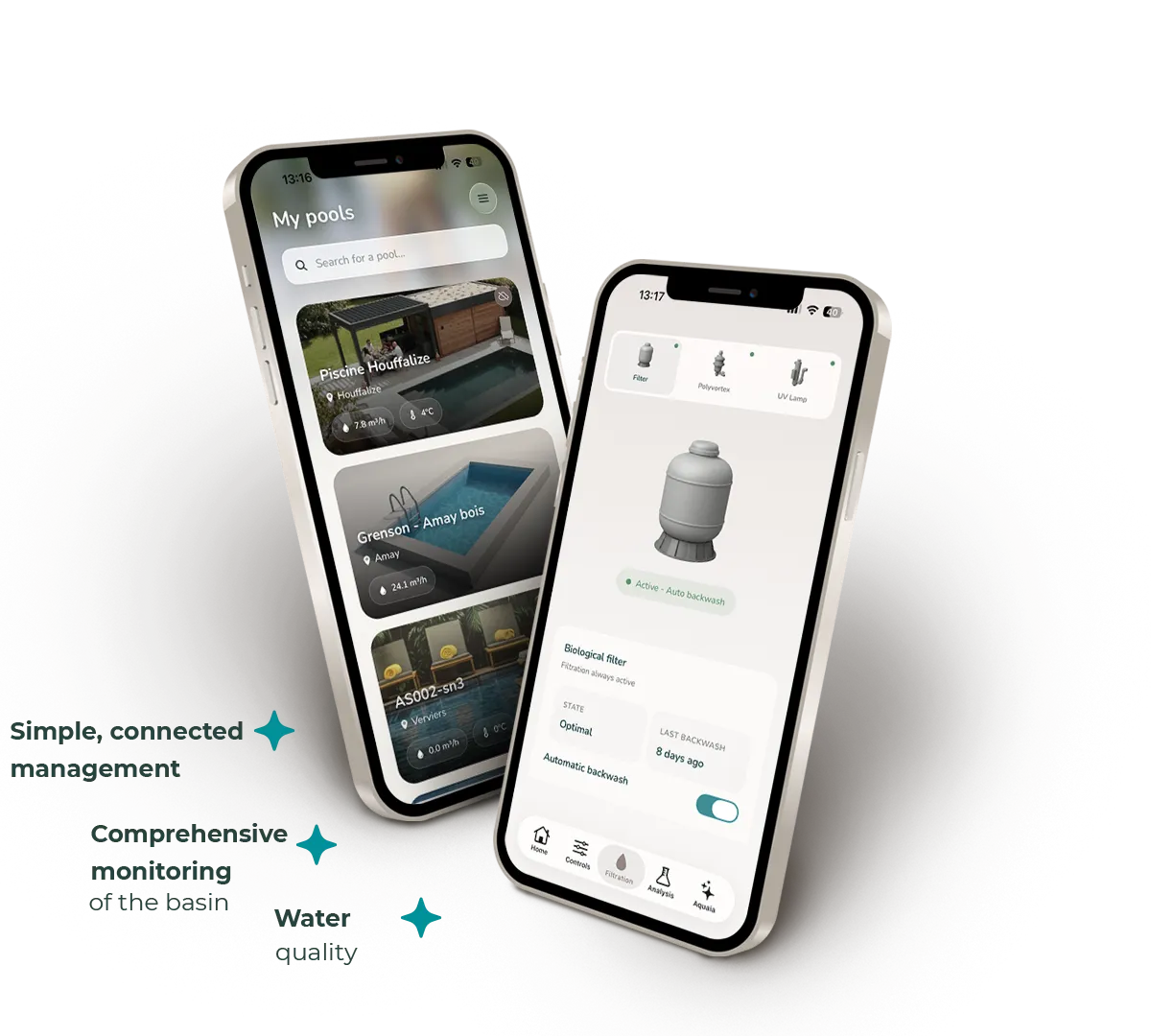 Manage your pool with ease, right at your fingertips